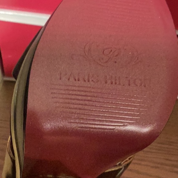 Paris Hilton Catriona Wedge Platform Sandle Shoes - Picture 4 of 14